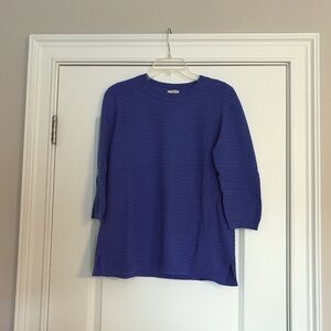 Blue Textured Sweater